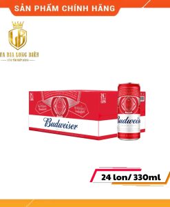 budweiser lon 330ml thùng 24 lon